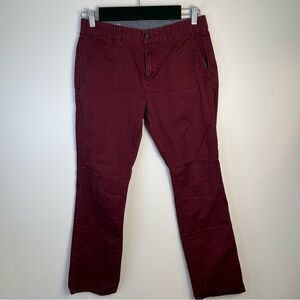 Bullhead Denim Co. By California Republic Dillon Pants Burgundy, Size 29 × 30
